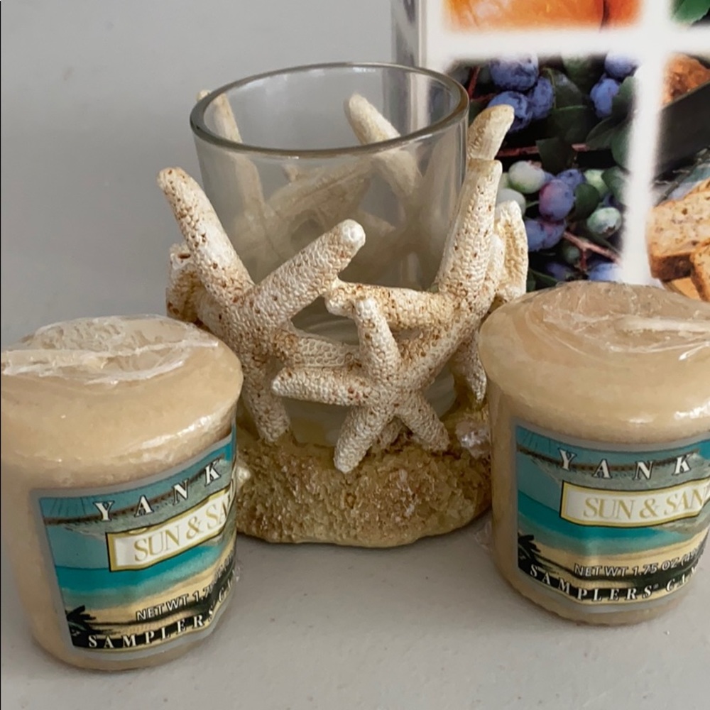 Yankee candle starfish candle holder
